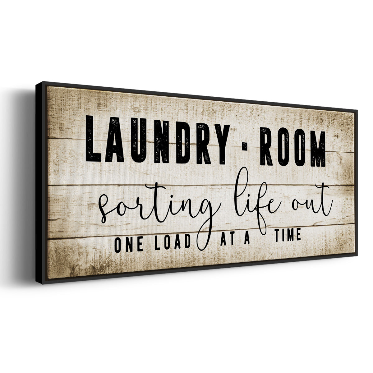Laundry Room - Floater Framed Canvas Print