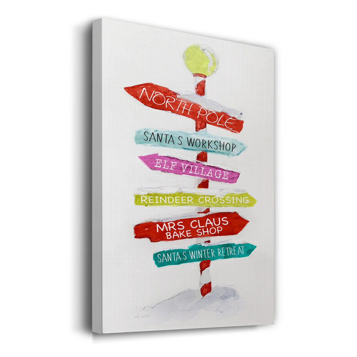 Christmas Directions - Gallery Wrapped Canvas