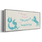 Mermaid Unicorn - Floater Framed Canvas Print