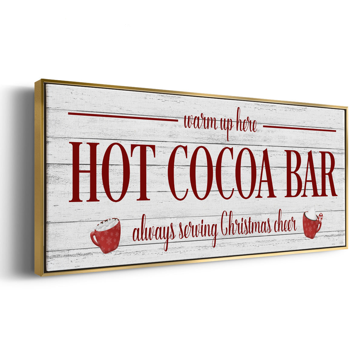 Hot Cocoa Bar - Floater Framed Canvas Print