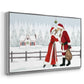 Christmas Love Collection A - Framed Gallery Wrapped Canvas in Floating Frame