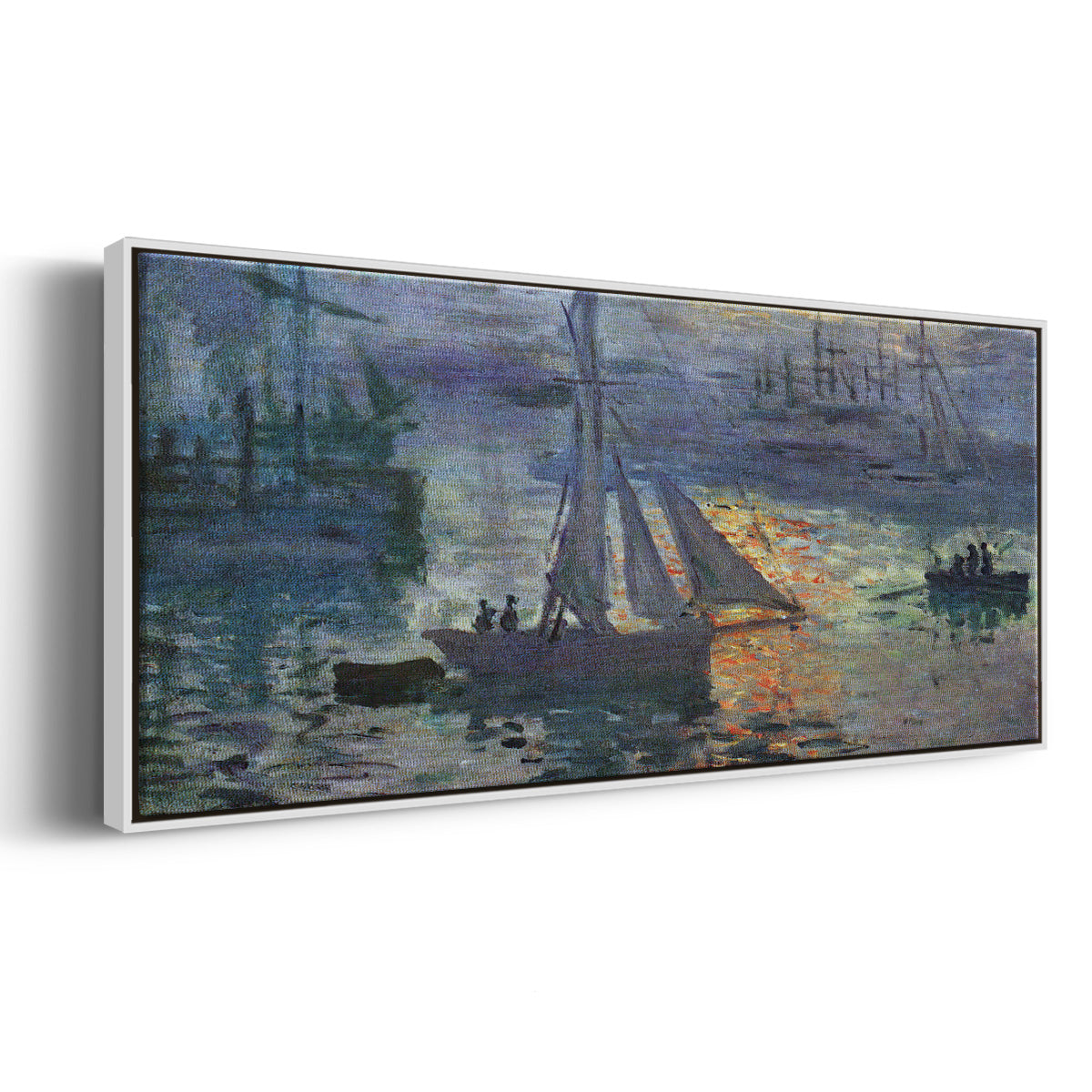 Sunrise at Sea - Floater Framed Canvas Print