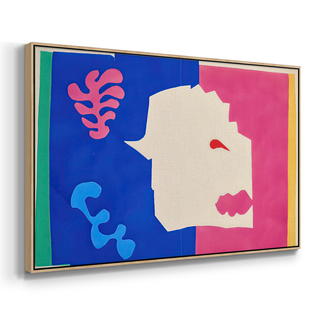 The Wolf (Le loup), from Jazz, 1947 - Floater Framed Canvas Print