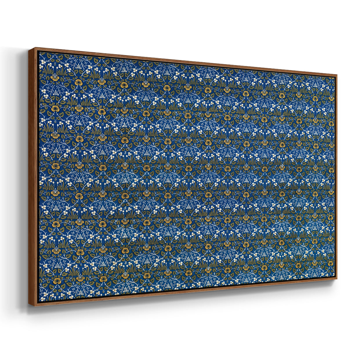Eyebright, Green and Yellow Design, c. 1883 - Floater Framed Canvas Print