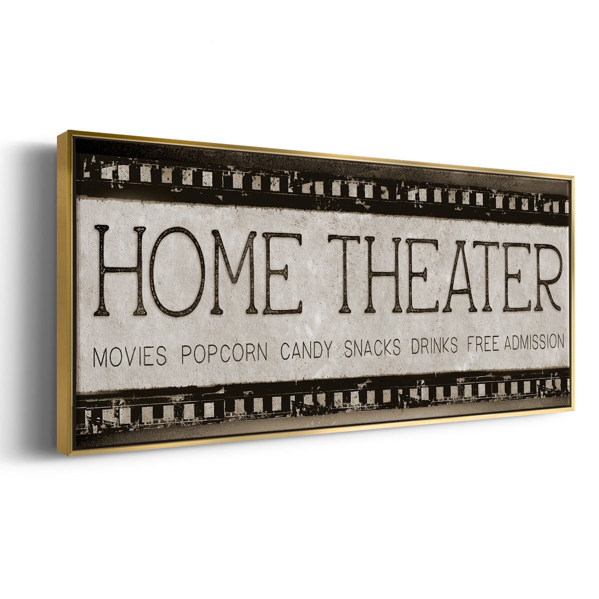 Home Theater - Floater Framed Canvas Print
