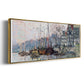 View of the Kromme Waal in Amsterdam - Floater Framed Canvas Print