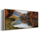 Rowboat on the Seine at Jeufosse, 1884 - Floater Framed Canvas Print