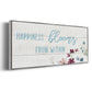 Happiness Blooms - Floater Framed Canvas Print