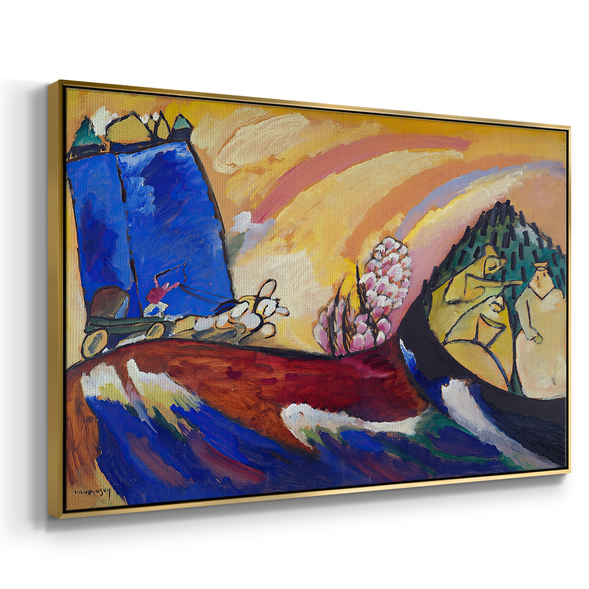Painting with Troika, 1911 - Floater Framed Canvas Print