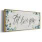 Let Love Grow - Floater Framed Canvas Print