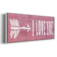 I Love You - Floater Framed Canvas Print
