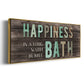 Happiness Bath - Floater Framed Canvas Print