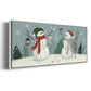 Snowmen VI - Floater Framed Canvas Print