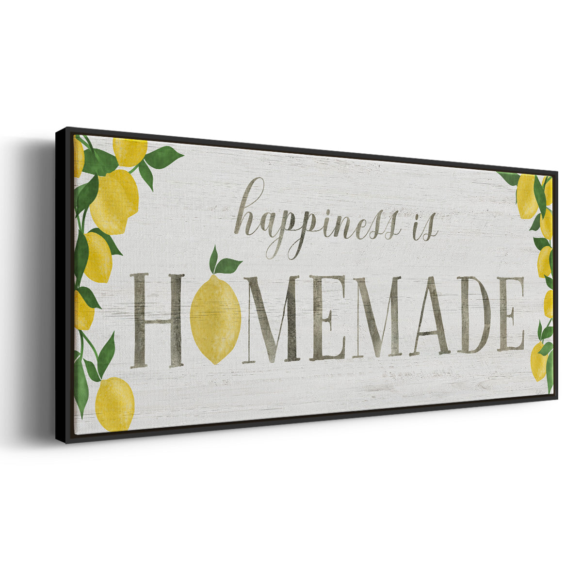 Homemade Lemons - Floater Framed Canvas Print