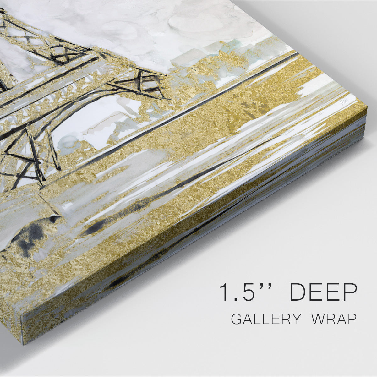 Eiffel Tower Glitz - Canvas Art Print