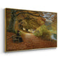 A Wooded Path in Autumn, 1902 - Floater Framed Canvas Print