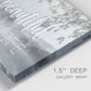 Close-up view of wrapped canvas corner featuring uplifting life themed typography.