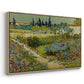 Garden at Arles, 1888 - Floater Framed Canvas Print