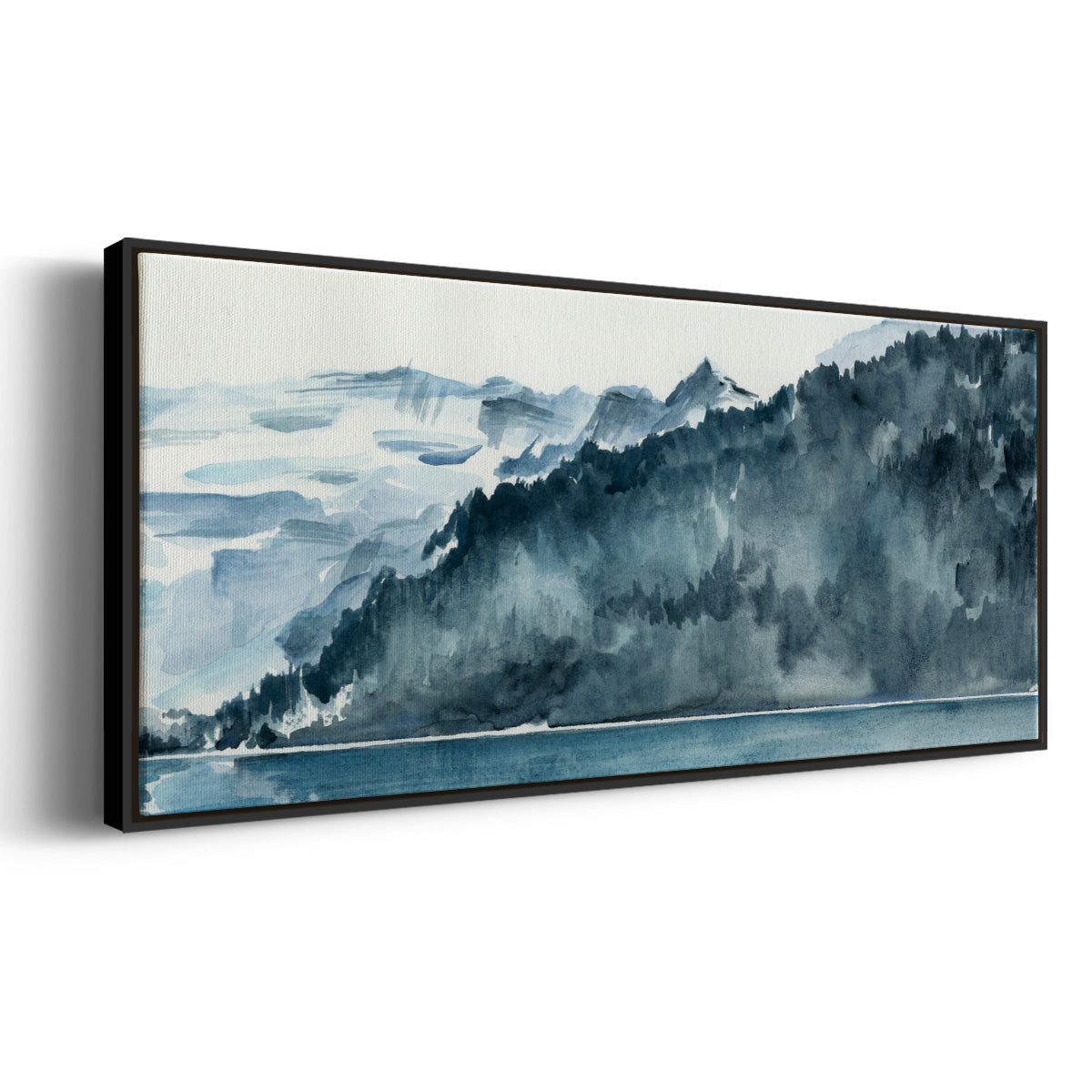 Winter Fjords II - Floater Framed Canvas Print