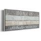 Home Is Where - Floater Framed Canvas Print