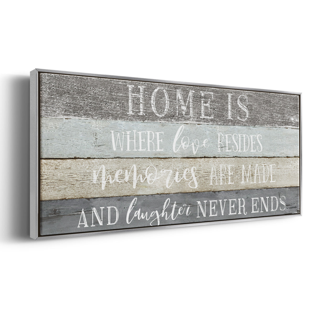 Home Is Where - Floater Framed Canvas Print