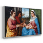 Sacred Conversation, c. 1505 - Floater Framed Canvas Print