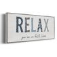 Relax - Floater Framed Canvas Print