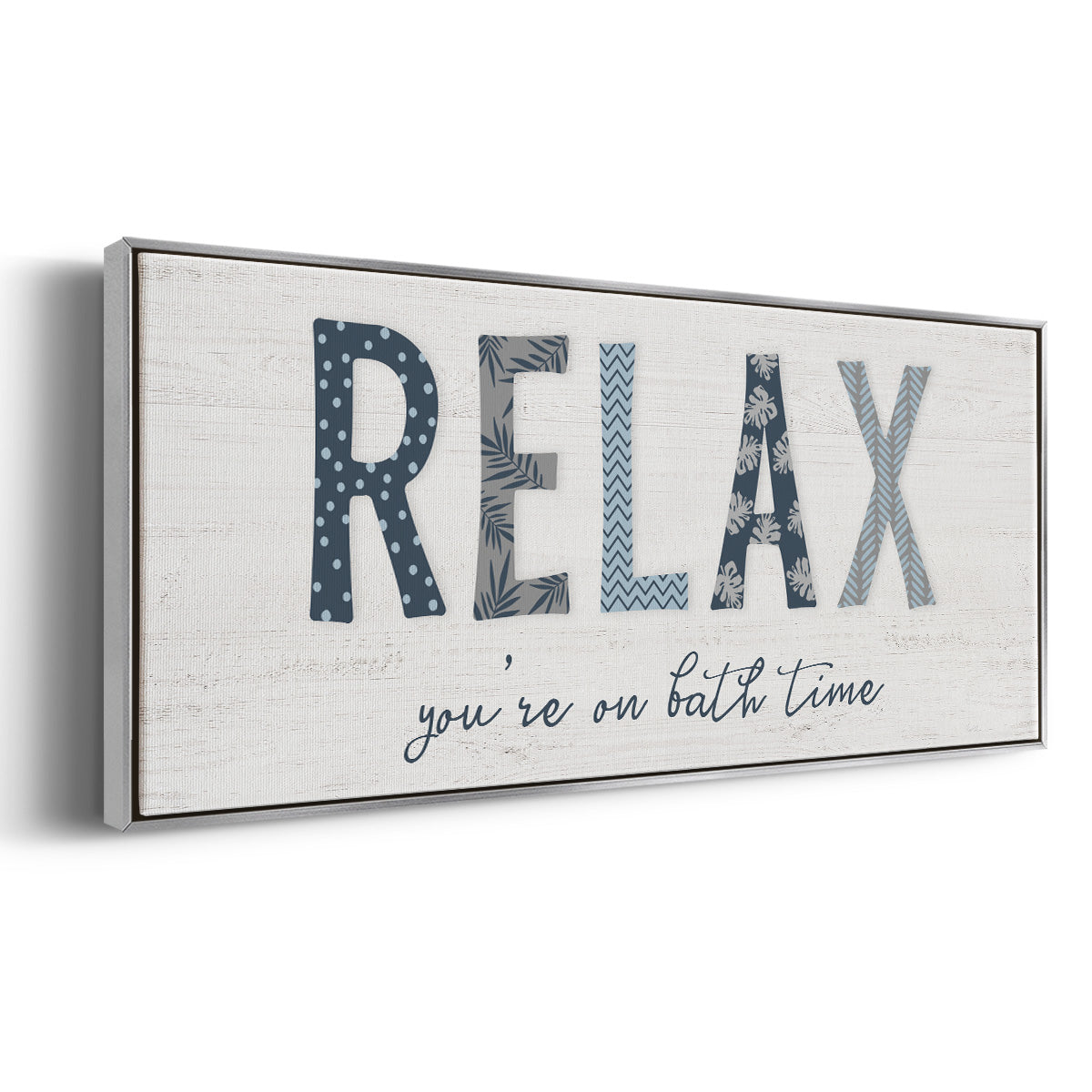Relax - Floater Framed Canvas Print