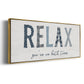 Relax - Floater Framed Canvas Print