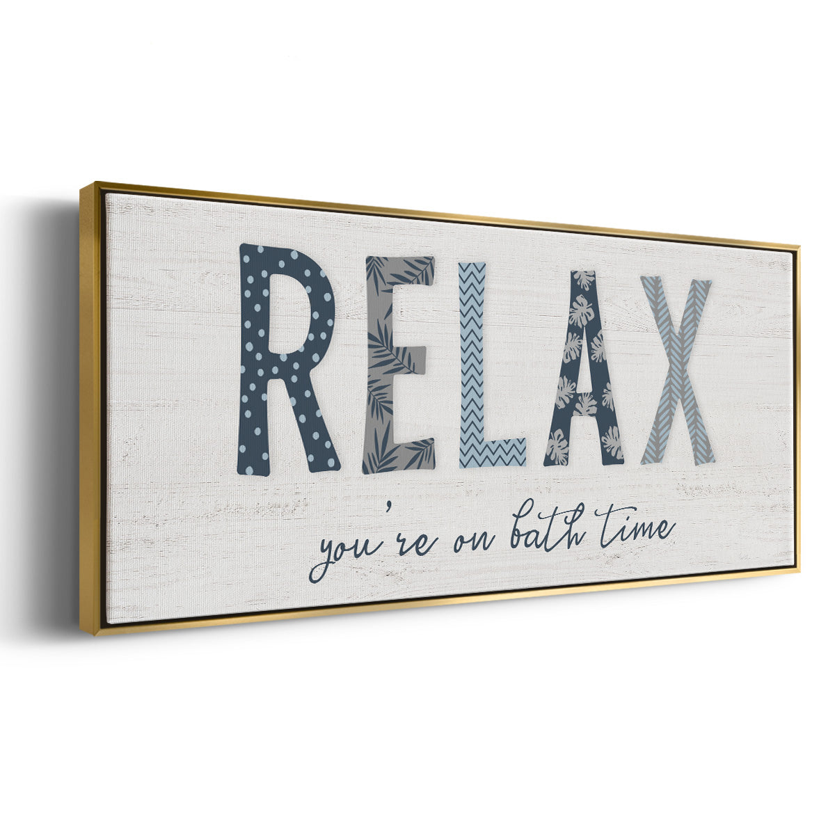 Relax - Floater Framed Canvas Print