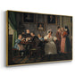 The Waagepetersen Family, 1836 - Floater Framed Canvas Print