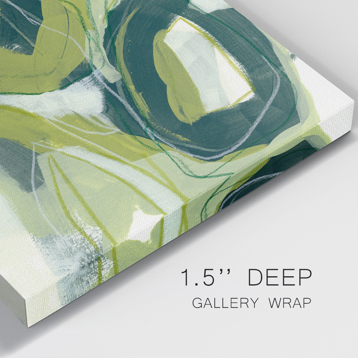 Verdigris Motion II-Premium Gallery Wrapped Canvas - Ready to Hang