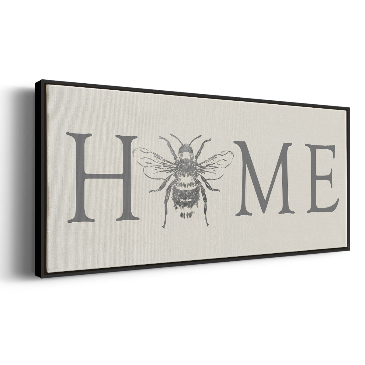 Bee Home - Floater Framed Canvas Print