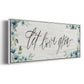 Let Love Grow - Floater Framed Canvas Print