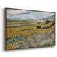 Enclosed Field with Ploughman, 1889 - Floater Framed Canvas Print