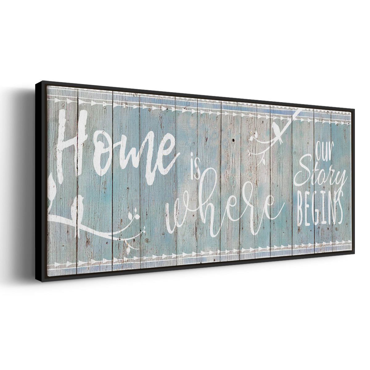 Home Story - Floater Framed Canvas Print