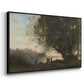 Dance Under the Trees at the Edge of the Lake, c. 1865-1870 - Floater Framed Canvas Print