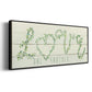 Shiplap Vines Love - Floater Framed Canvas Print