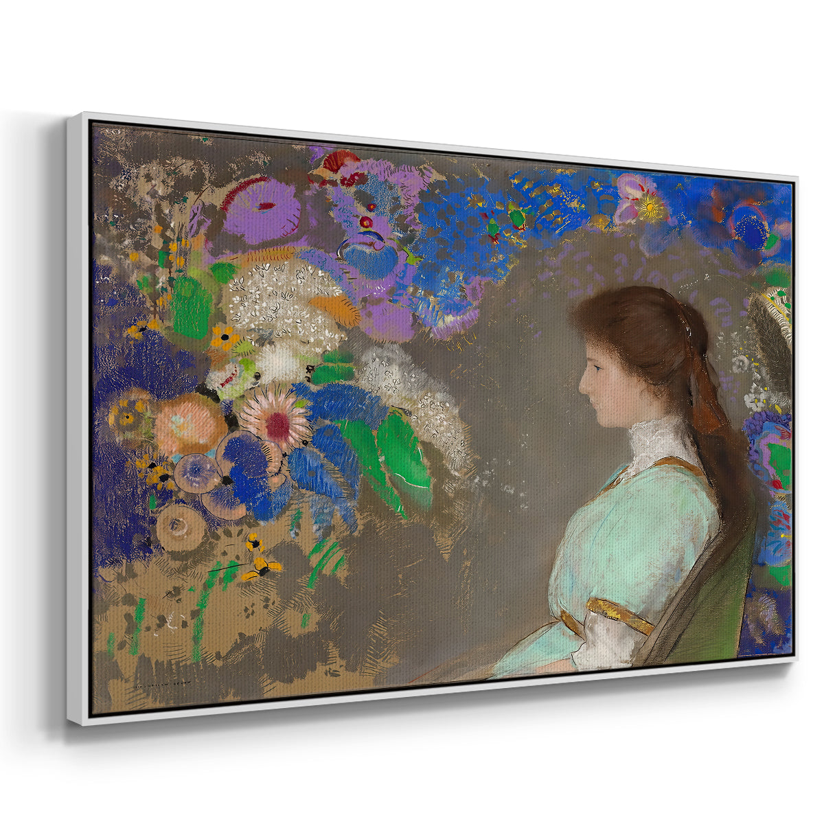 Portrait of Violette Heymann, 1910 - Floater Framed Canvas Print