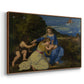 The Aldobrandini Madonna, 1532 - Floater Framed Canvas Print