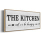 Eat Or Be Hungry - Floater Framed Canvas Print