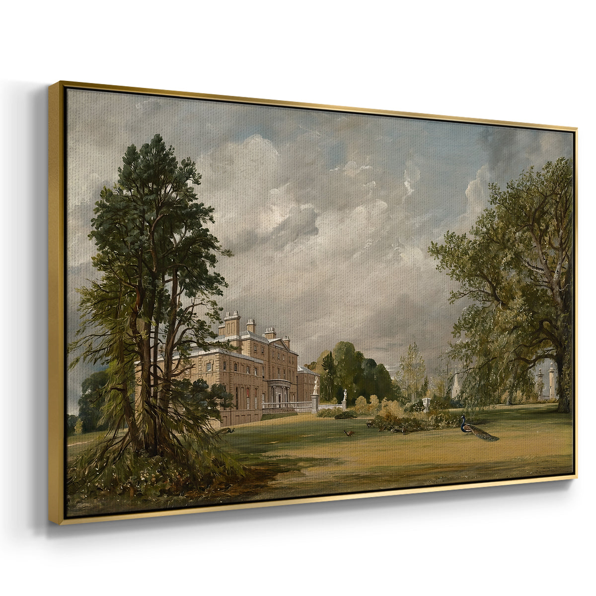 Malvern Hall, 1821 - Floater Framed Canvas Print