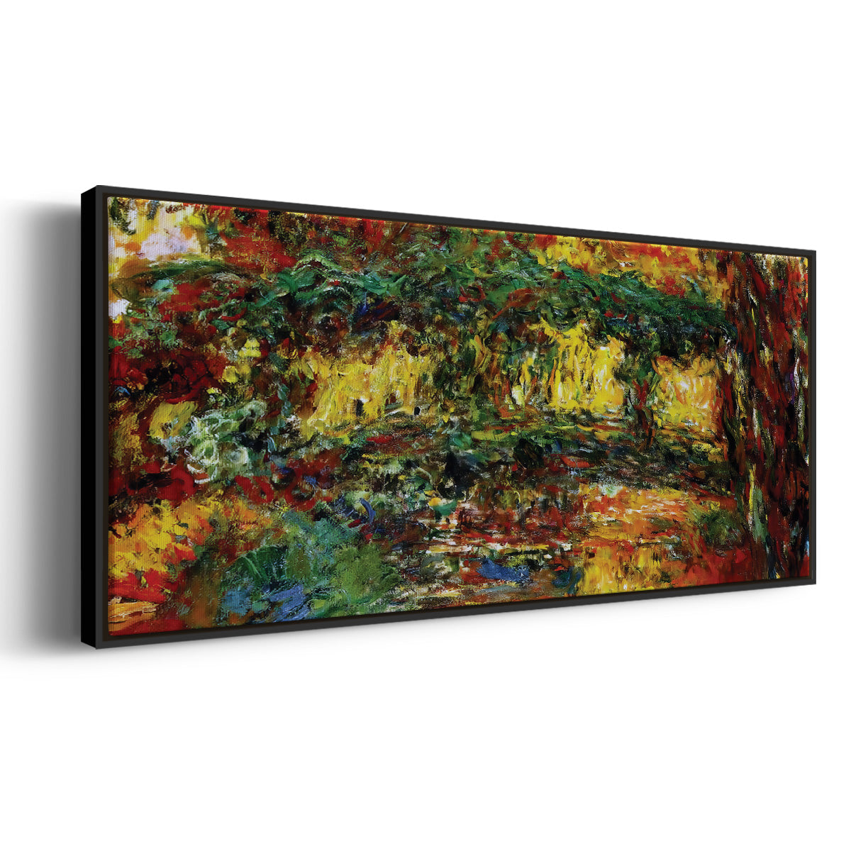 The Japanese Bridge, 1922 - Floater Framed Canvas Print