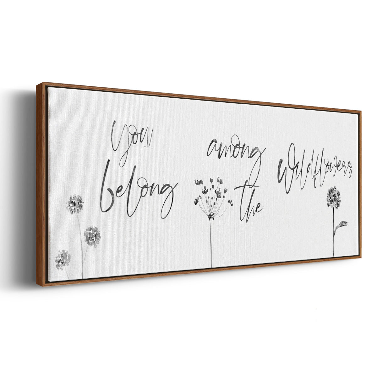 Among the Wildflowers - Floater Framed Canvas Print