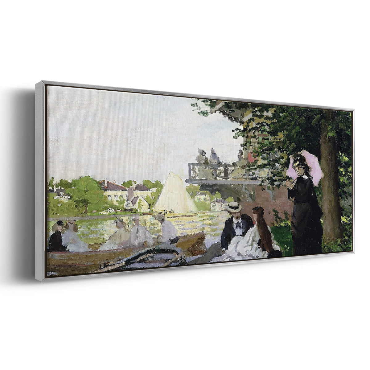 Garden House on the Zaan, Zaandam, 1871 - Floater Framed Canvas Print
