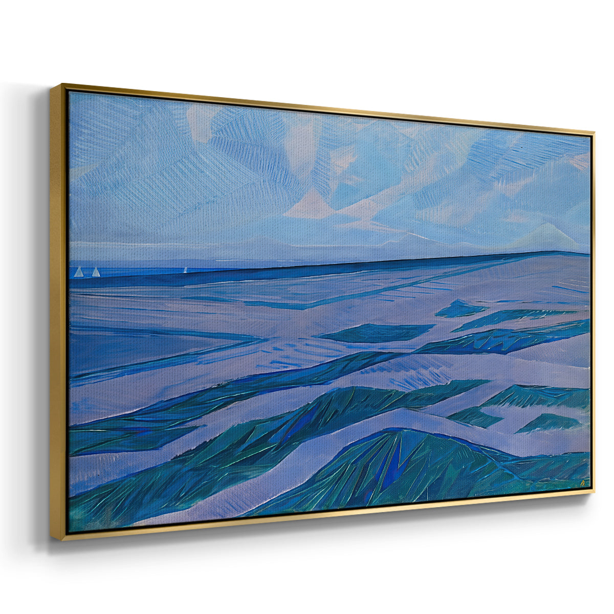 Dune Landscape, 1911 - Floater Framed Canvas Print