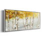 Golden Trees - Floater Framed Canvas Print