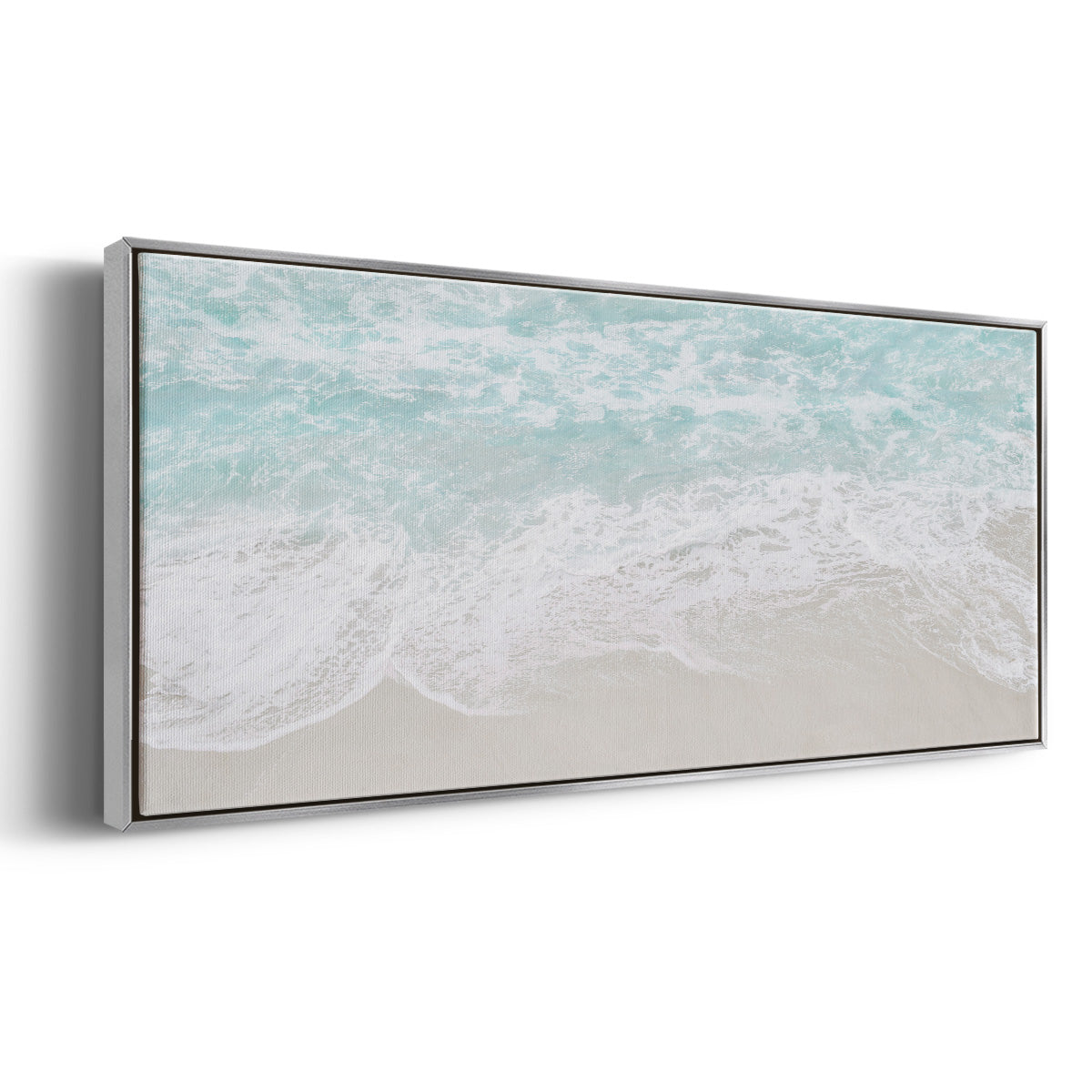 Coastline Tide - Floater Framed Canvas Print