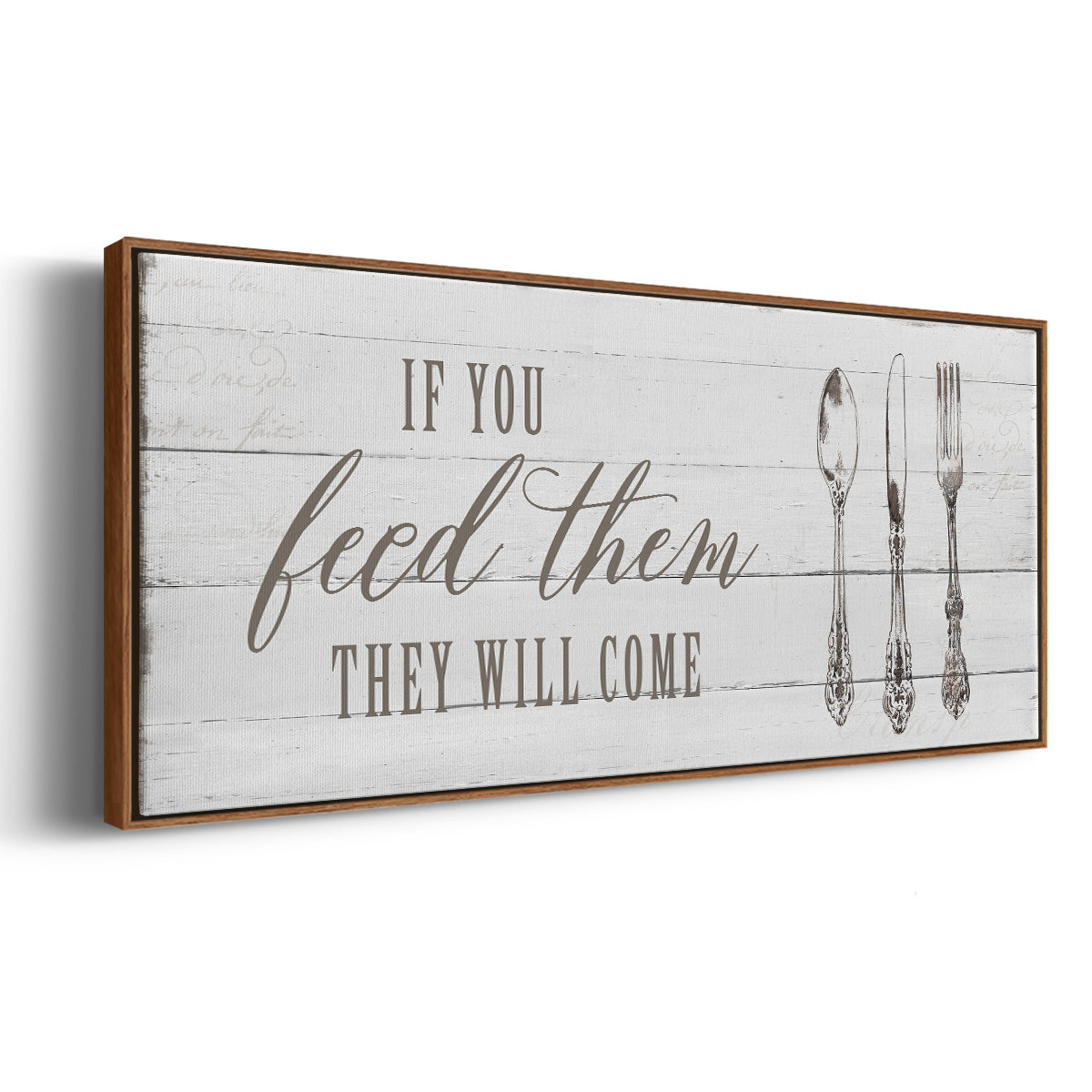 If You Feed Them - Floater Framed Canvas Print