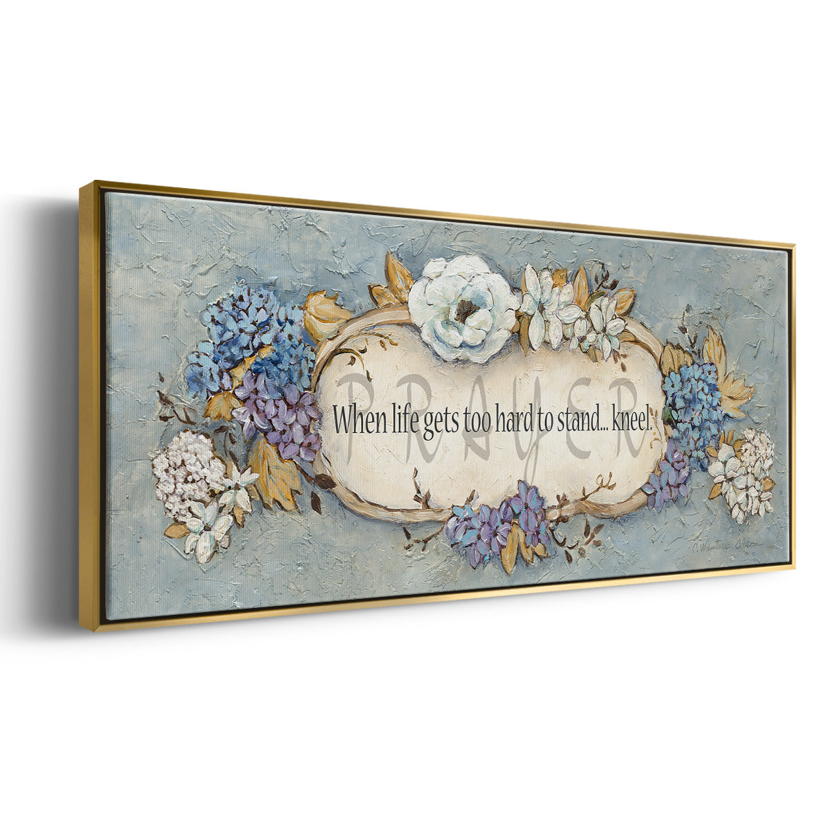 Prayer - Floater Framed Canvas Print